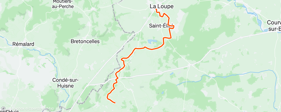 Map of the activity, Marche pour le Gallet 25 km