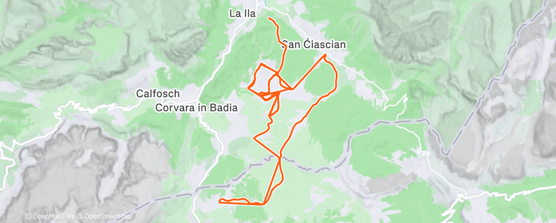 Map of the activity, Morning Alpine Ski