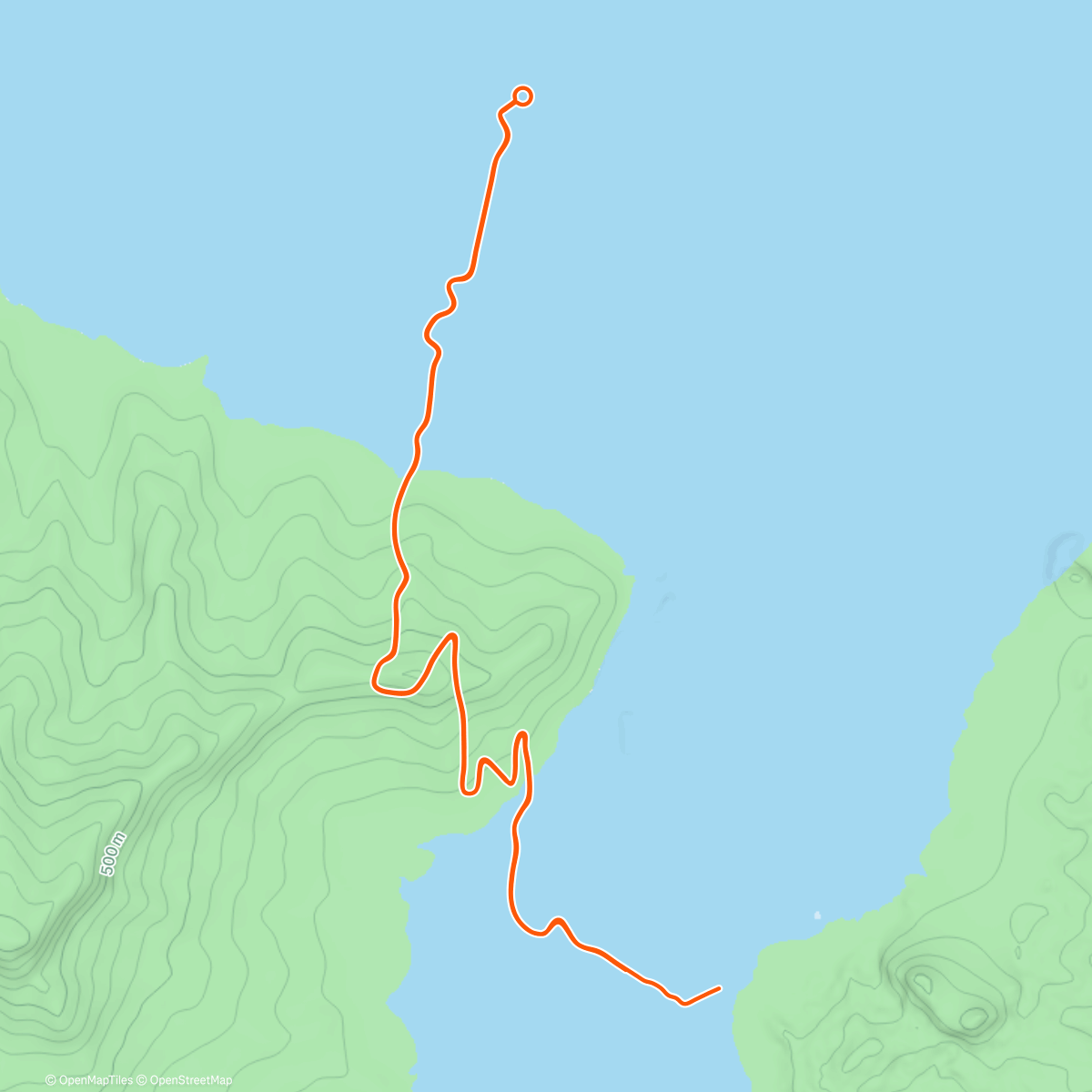 Map of the activity, Zwift - Climb Portal: Norton Summit at 100% Elevation in Watopia