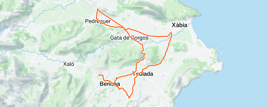 Map of the activity, Morning Ride