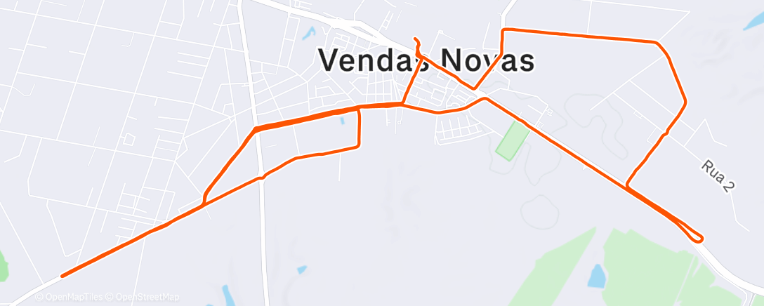 Map of the activity, Morning Run🦵😢