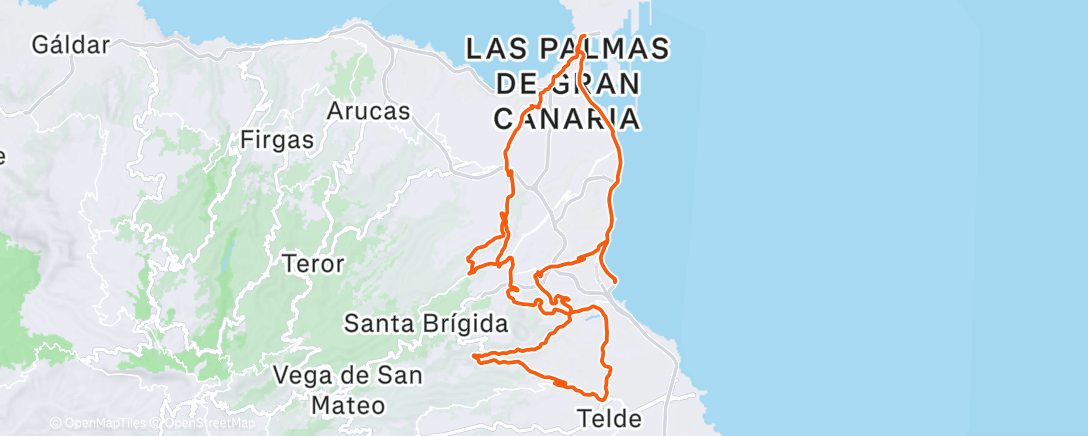 Map of the activity, Morning Ride