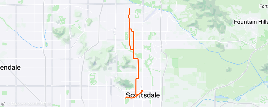 Map of the activity, Afternoon Ride