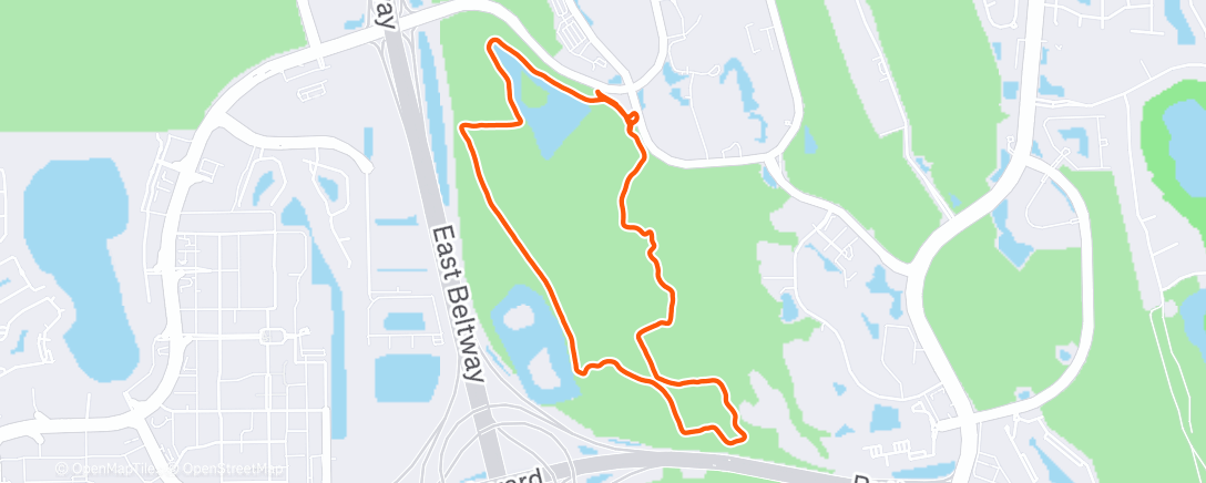 Map of the activity, Morning Run