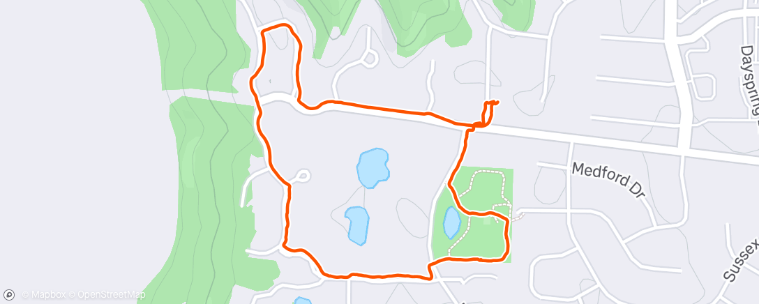 Map of the activity, ☀️ Columbia, Missouri Afternoon Dog Walk