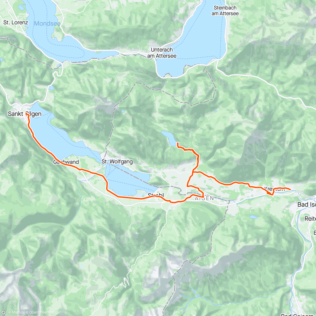 Map of the activity, Commute/Schwarzensee 🚲
