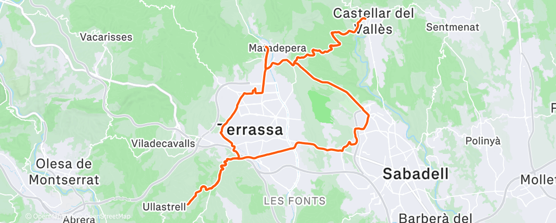 アクティビティ「Morning Ride」の地図