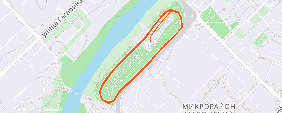 Карта физической активности (Полуденный забег)