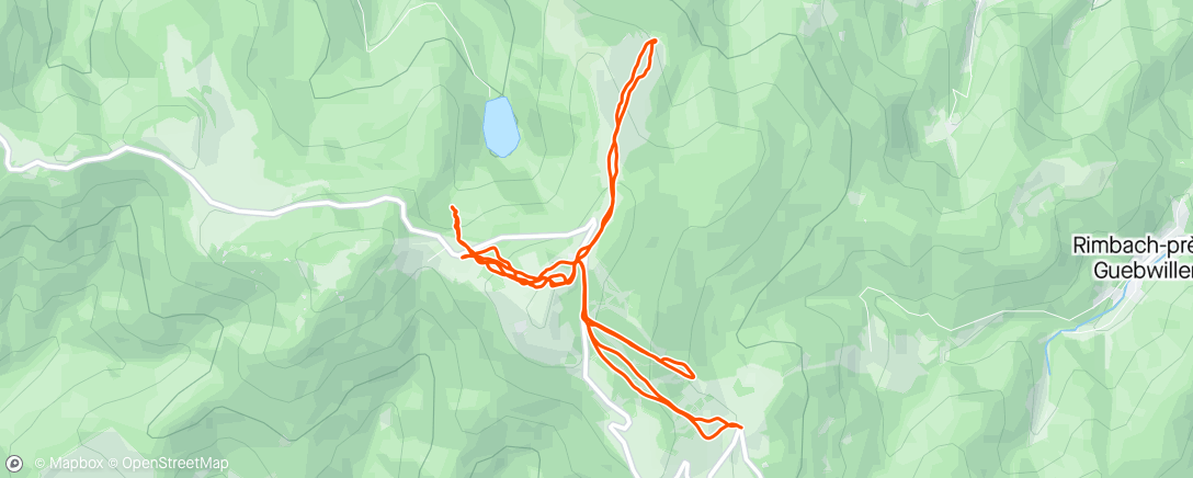 Map of the activity, Ski de randonnée le matin