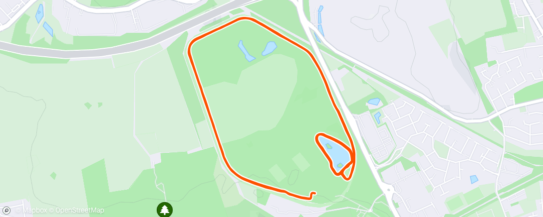 Map of the activity, Intervals: 10 x (2mins on / 90secs off)