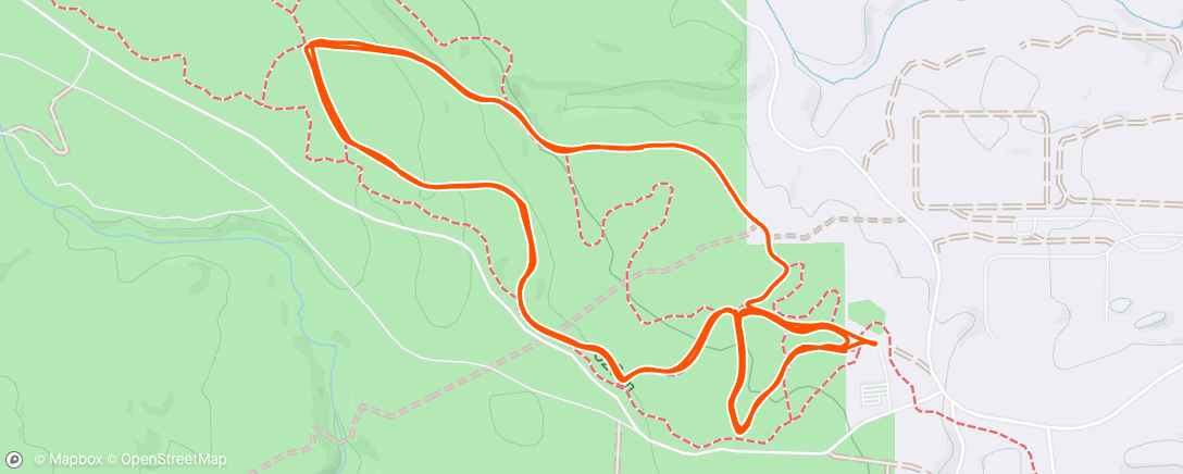 Map of the activity, Afternoon Nordic Ski