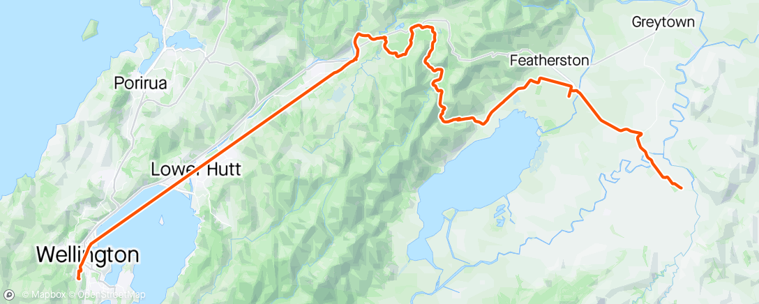 Map of the activity, Remutaka wrecked