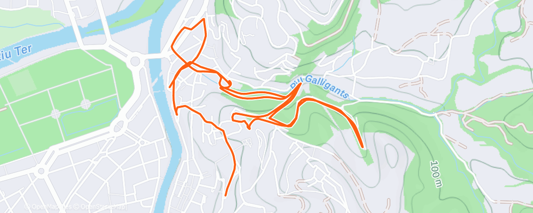 Map of the activity, Tourist lost