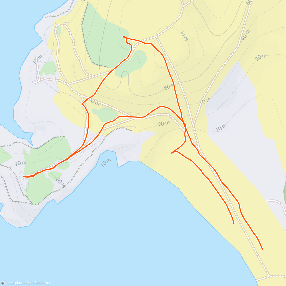 Map of the activity, Afternoon Hike