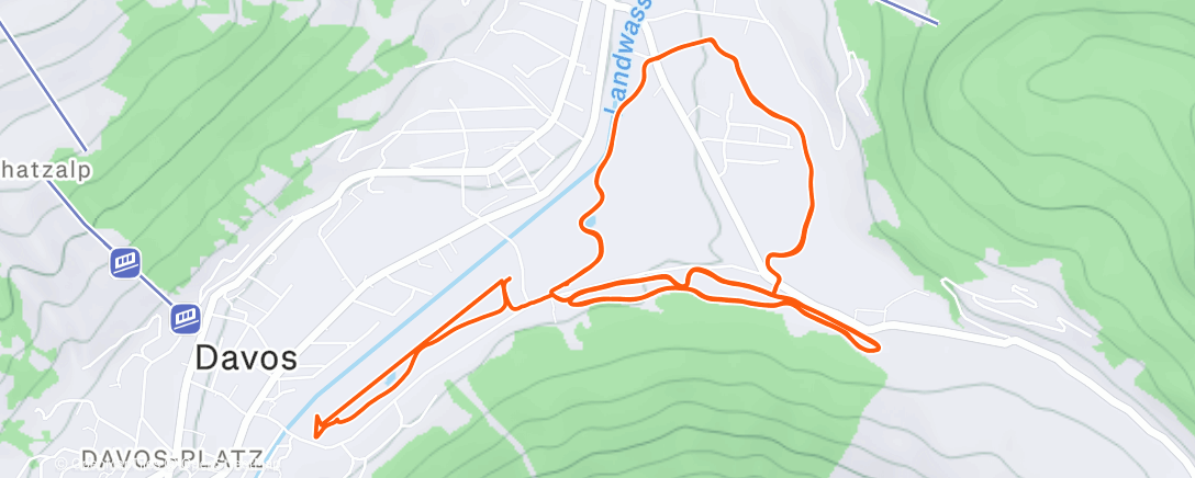 Map of the activity, Lunch Nordic Ski