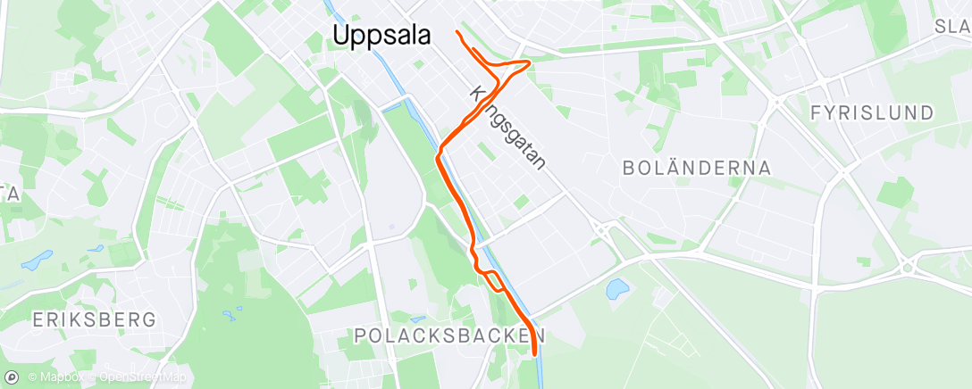 Map of the activity, Uppsala, Uppsala County 🇸🇪 ; 6K@recovery