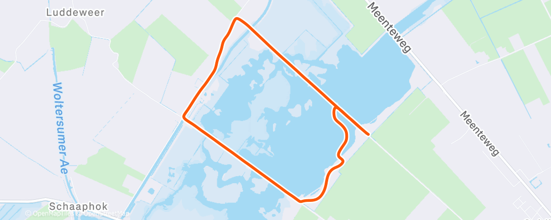 Map of the activity, Rondje Roegwold