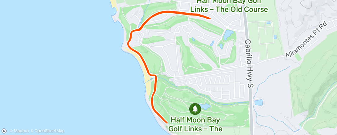 Map of the activity, Morning Run