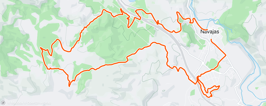 Map of the activity, Bicicleta de montaña matutina