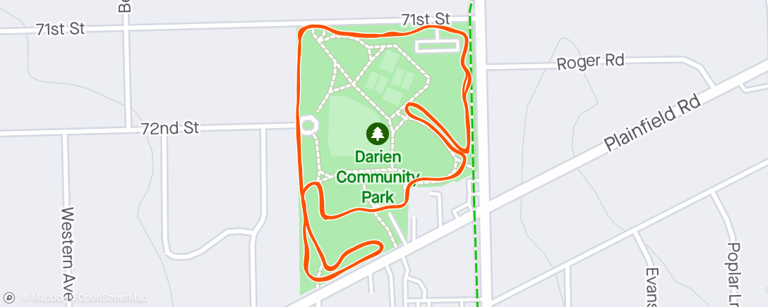 アクティビティ「Lunch Park Run」の地図