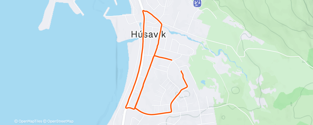 Map of the activity, Lunch Run