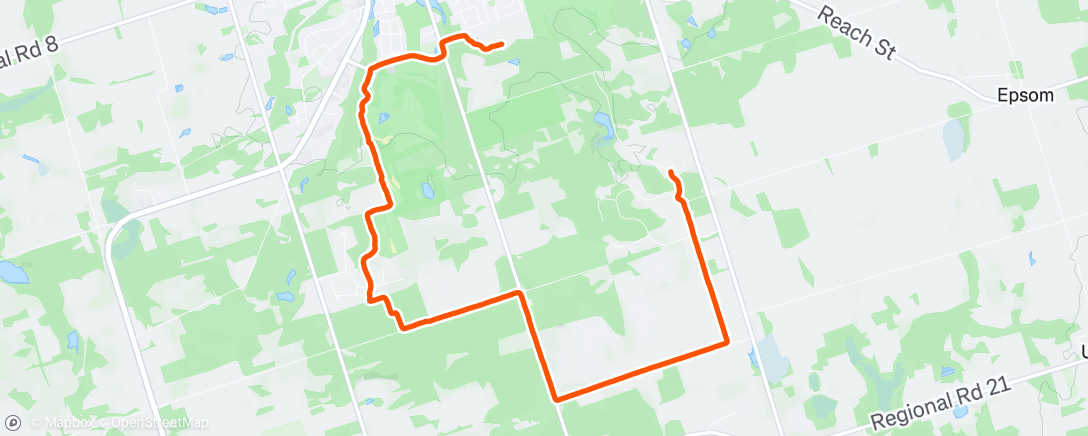 Map of the activity, Cross-Training Day