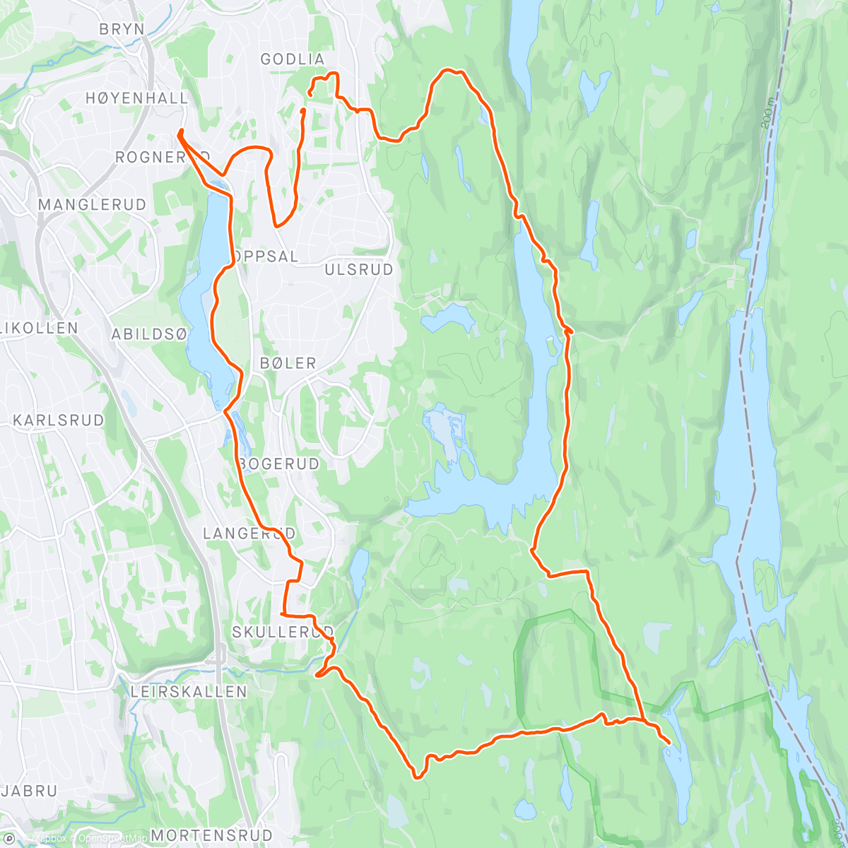 Map of the activity, Livets første halvmaraton