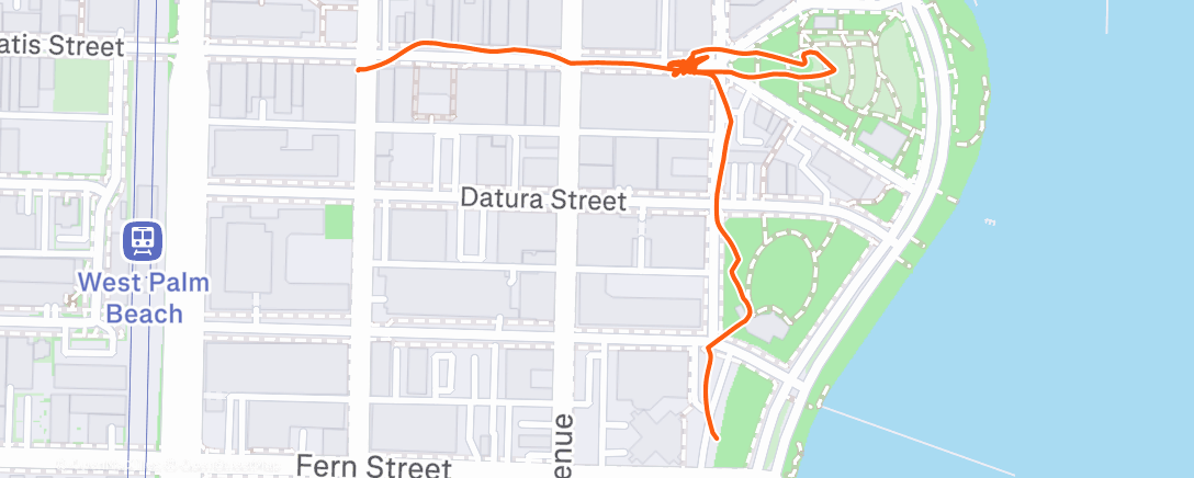 Map of the activity, Dinner Walk