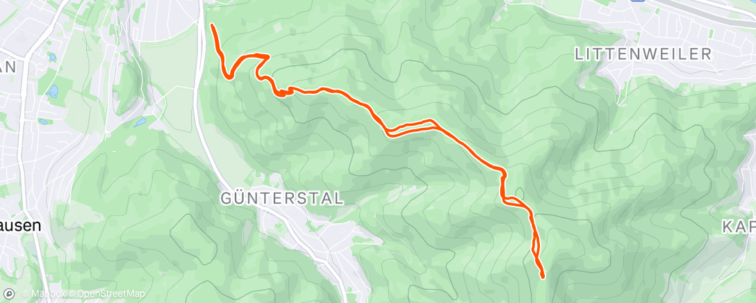 Map of the activity, innere Zone
