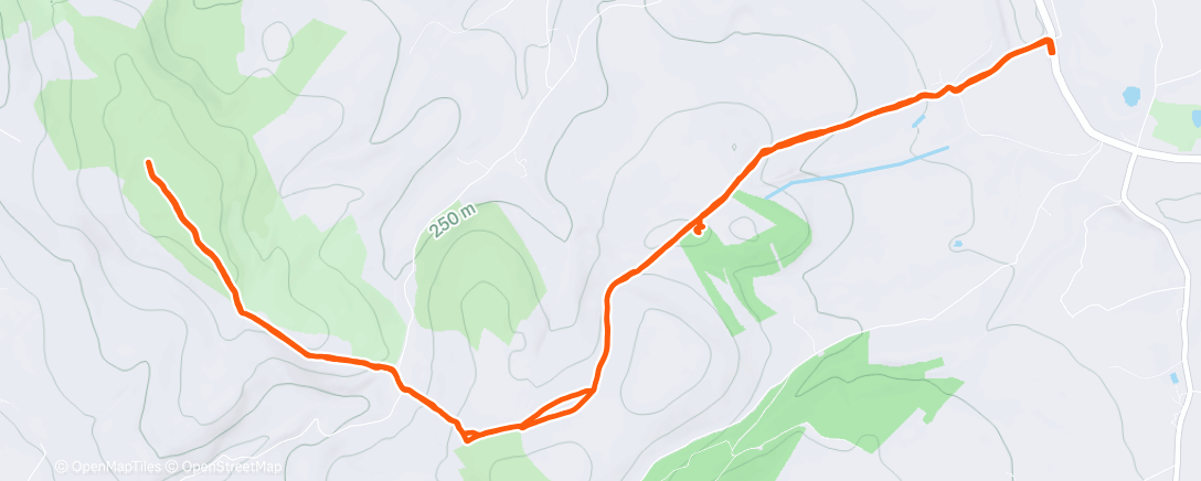 Map of the activity, Lunch Run