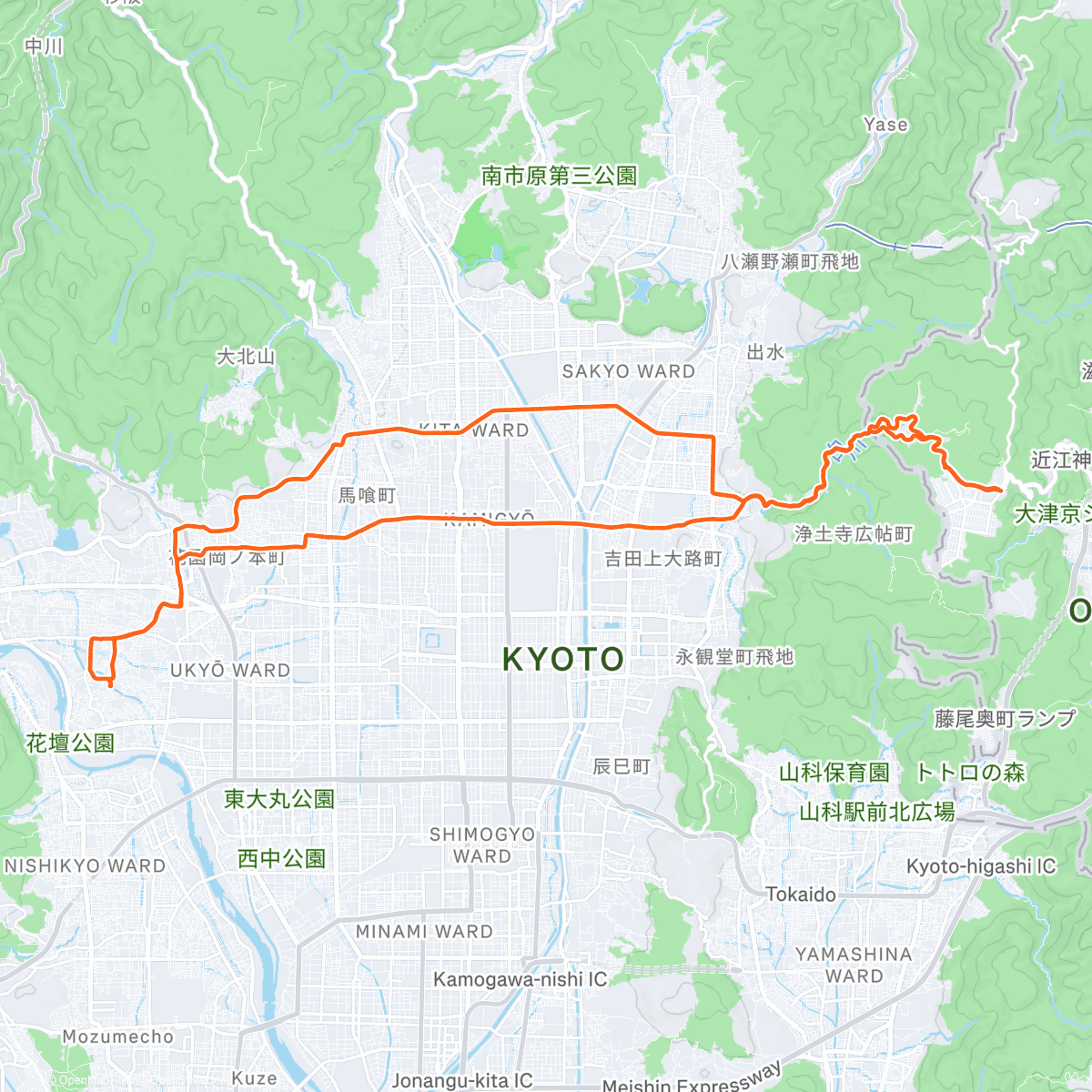 Map of the activity, 初日の出ライド☀️