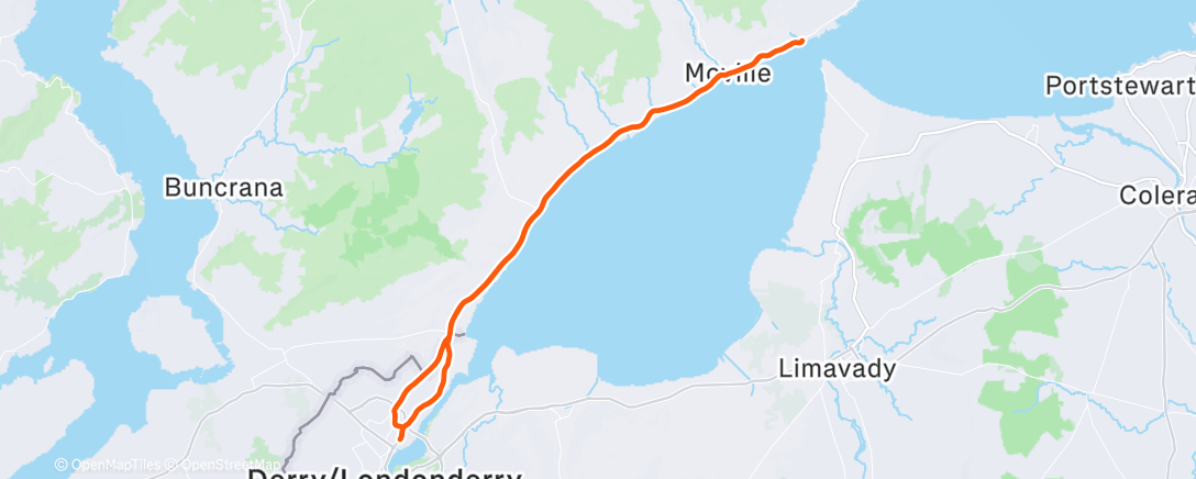 Карта физической активности (Morning Ride)