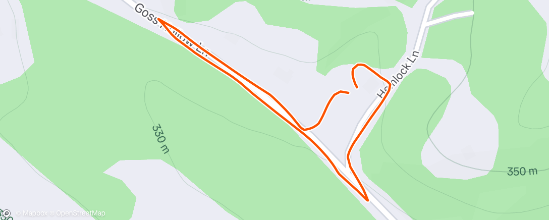 Map of the activity, Lunch Walk