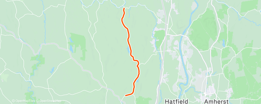 Map of the activity, Above freezing for part of the ride!