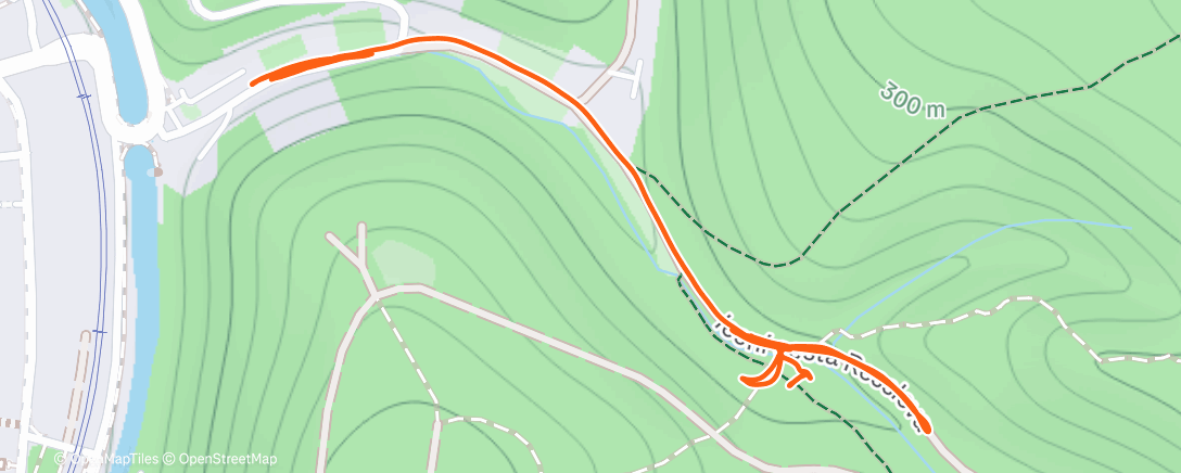 Map of the activity, Lunch Run