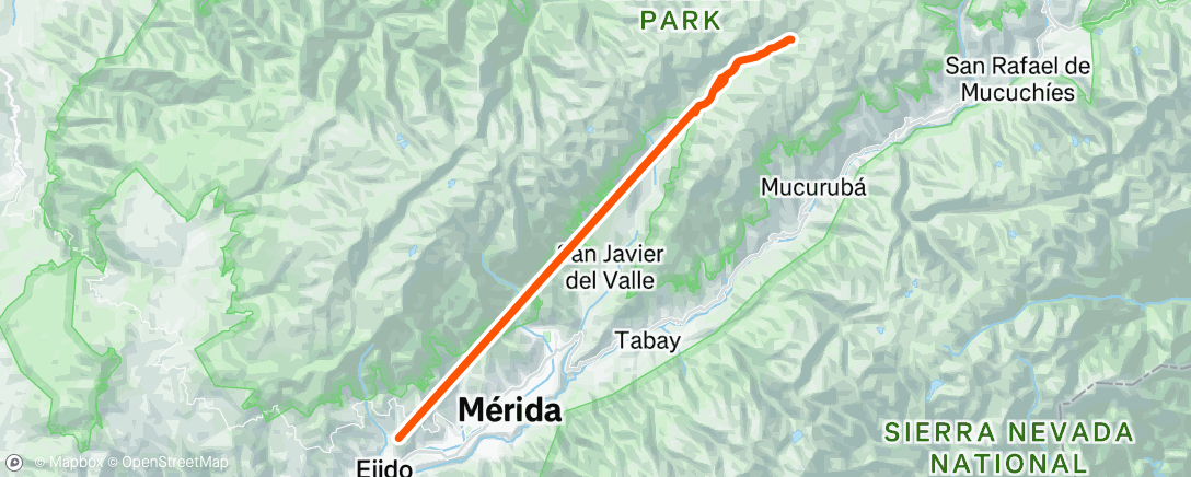 Map of the activity, Caminata por la mañana