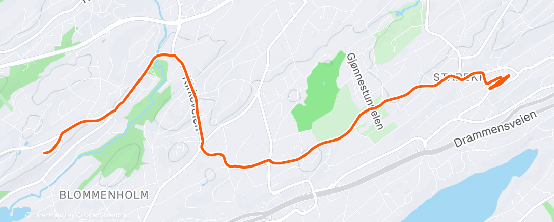 Map of the activity, Morning Run