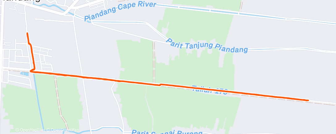 Map of the activity, Morning Run