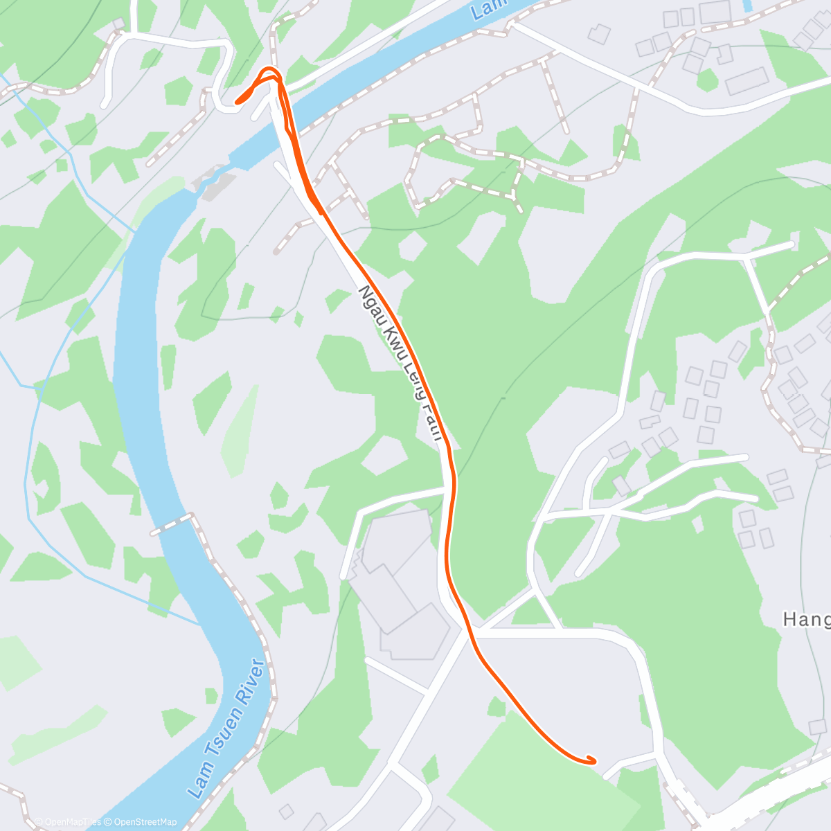 Map of the activity, TNF100 HK 100KM Relay - 接Hali w/Shek