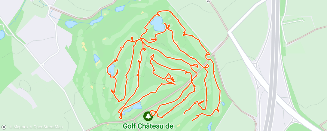 Map of the activity, Golf le matin