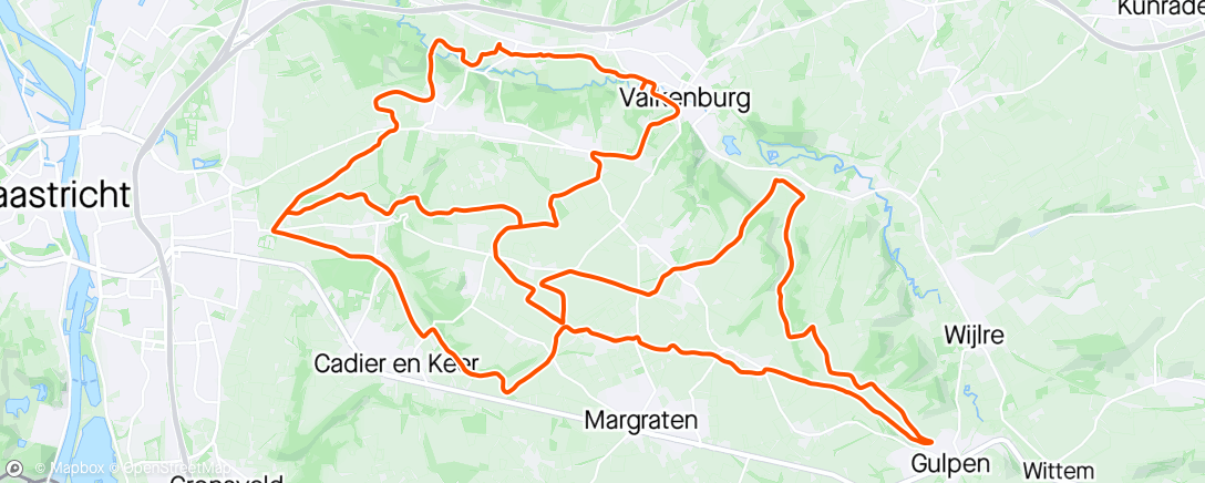 Mapa de la actividad (Gravelfondo Limburg mit den 75% bei denen es nicht gereicht hat)