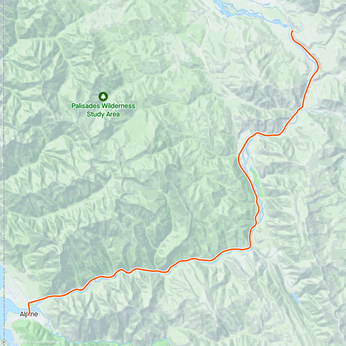 Map of the activity, ROUVY - Snake River Canyon | Wyoming | USA