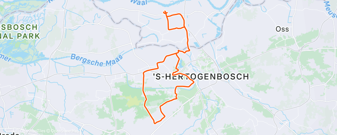 Map of the activity, Dinsdag groep HBB