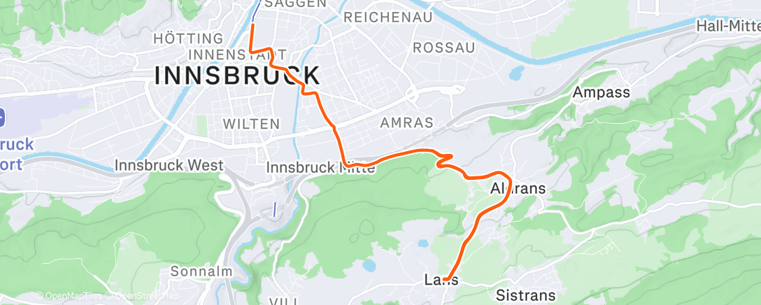 Map of the activity, Zwift - TrainerRoad: Jordan on 2018 Worlds Short Lap in Innsbruck