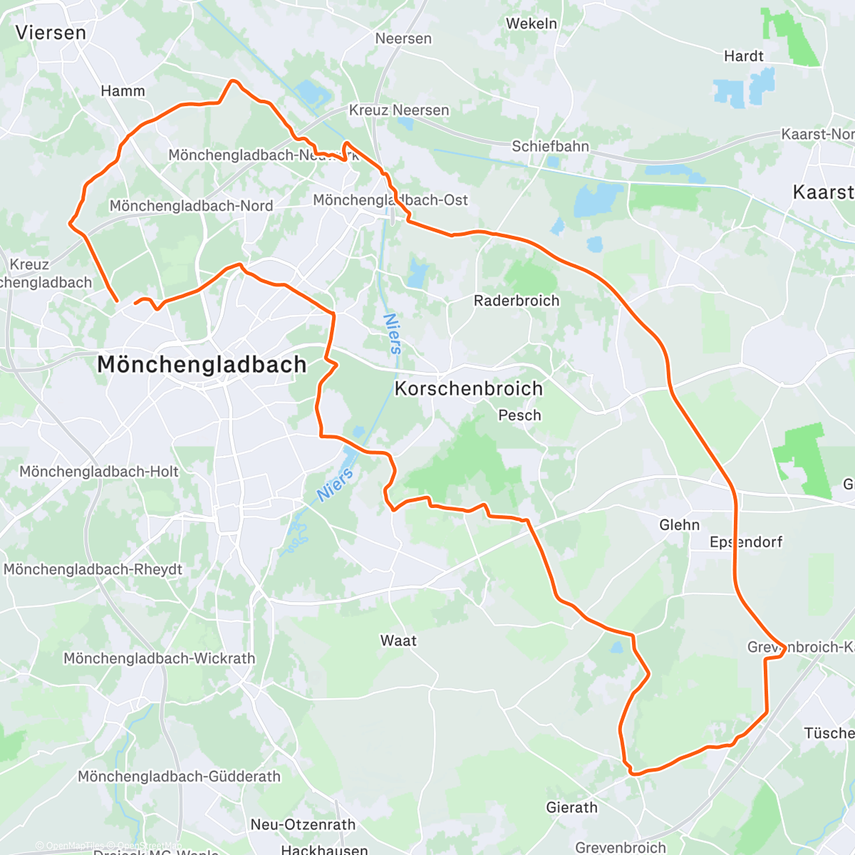 Map of the activity, R.V. Möwe - Wir warten aufs Christkind-Tour
