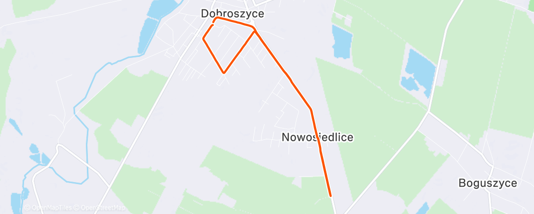Map of the activity, Dobro Evening Run