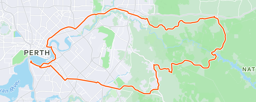 Map of the activity, Morning Ride