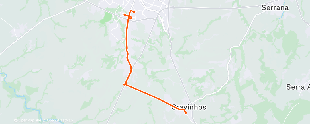 Map of the activity, Coffee Ride