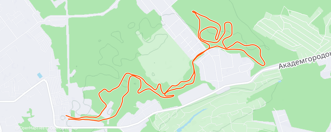 Map of the activity, Race, classic