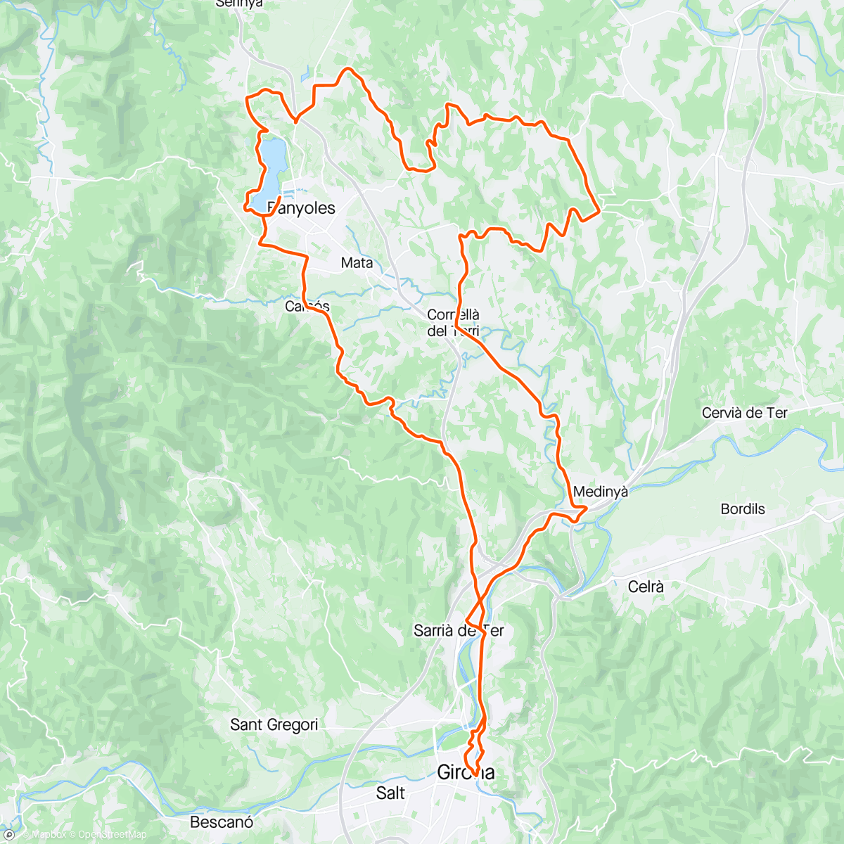 Map of the activity, SFIDA in Girona.